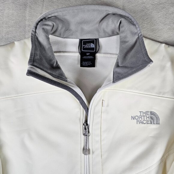 The North Face Apex Women's Full Zip Jacket Waterproof Wind Proof White Size S - Picture 3 of 5